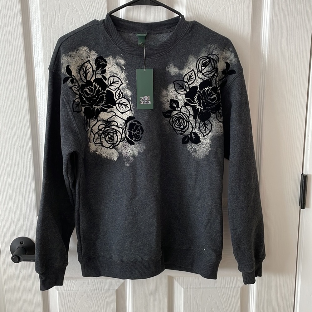 Wild Fable oversized floral dad sweatshirt - Picture 4 of 9